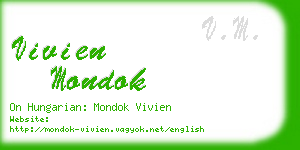 vivien mondok business card